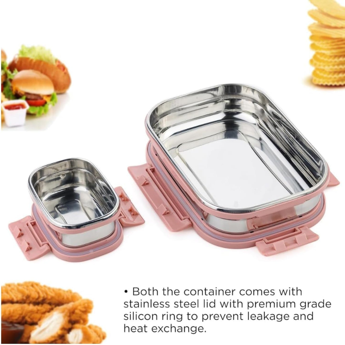 Stainless Steel Leak Proof Lunch Box Airtight with Inner Container