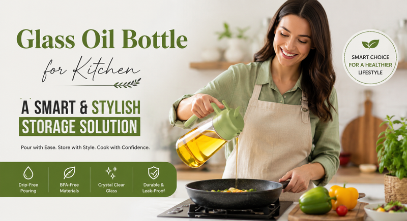 Glass Oil Bottle for Kitchen: A Smart and Stylish Storage Solution