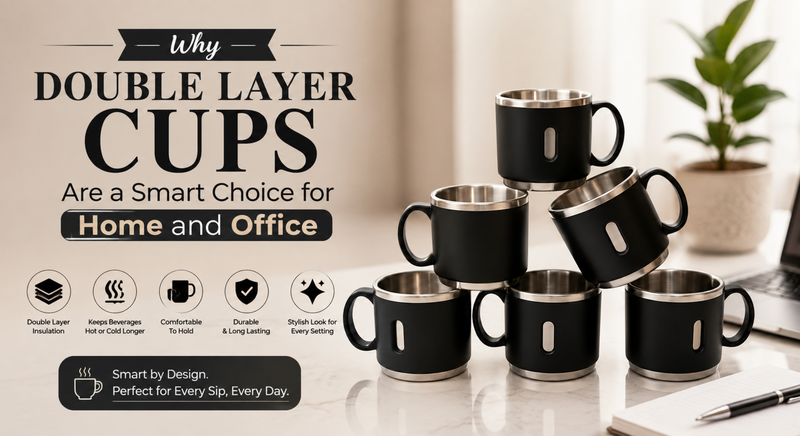 Why Double Layer Cups Are a Smart Choice for Home and Office