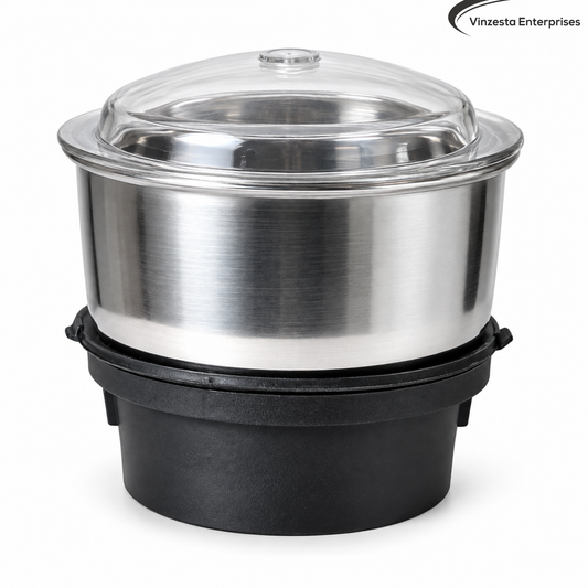 Stainless Steel Mixer Grinder Jar 180ml with Sharp Blades for Chutney Spices Use