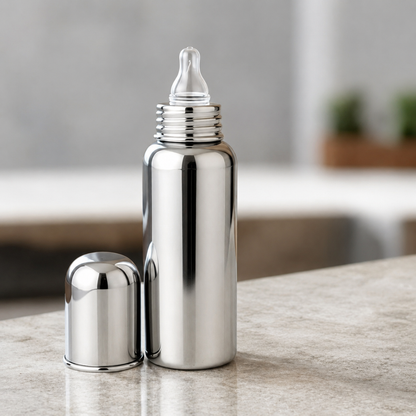Stainless Steel Baby Feeding Bottle BPA Free Leak Proof Feeder