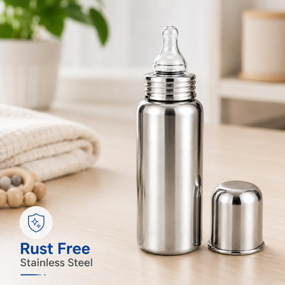 Stainless Steel Baby Feeding Bottle BPA Free Leak Proof Feeder
