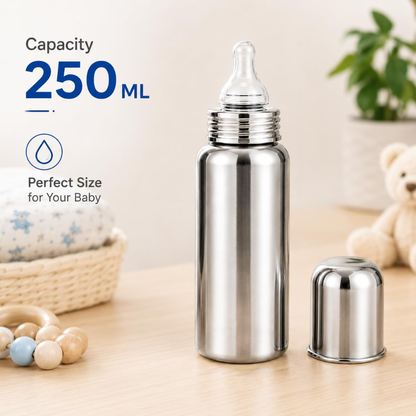 Stainless Steel Baby Feeding Bottle BPA Free Leak Proof Feeder