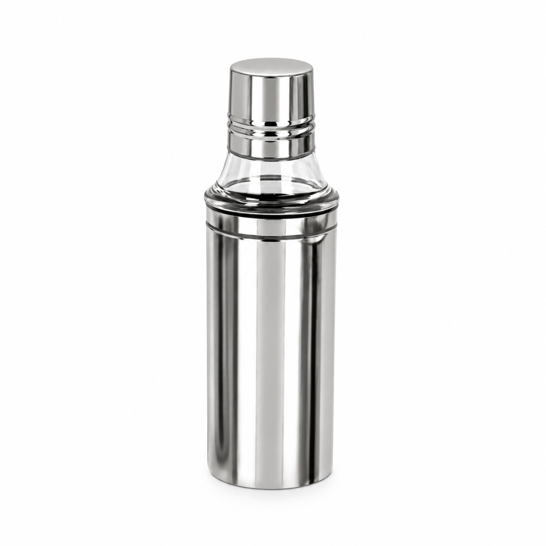 Stainless Steel Oil Dispenser Bottle with Handle & Anti-Drip Pourer 1 Litre