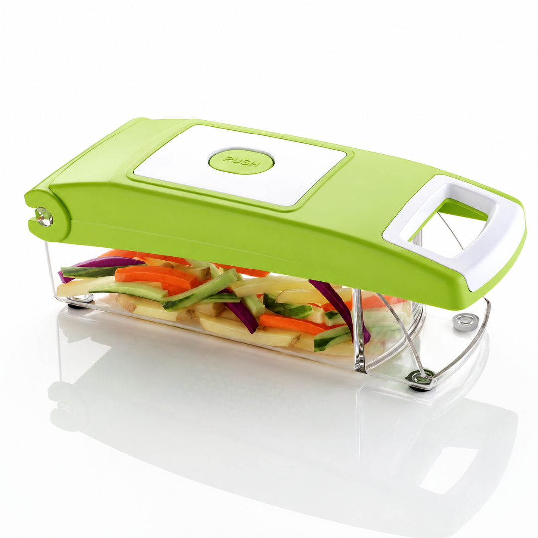 Multipurpose Vegetable Chopper 5 in 1 Cutter Slicer Grater Peeler Green