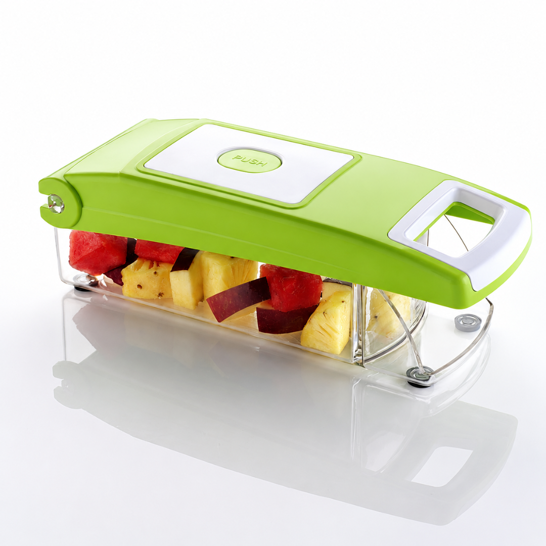 Multipurpose Vegetable Chopper 5 in 1 Cutter Slicer Grater Peeler Green