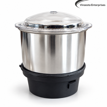 Stainless Steel Mixer Grinder Jar 250ml with Lid Compact Chutney Grinding Jar