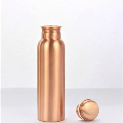 Copper Water Bottle Leakproof Lightweight BPA Free Brown 1000ml for Daily Use