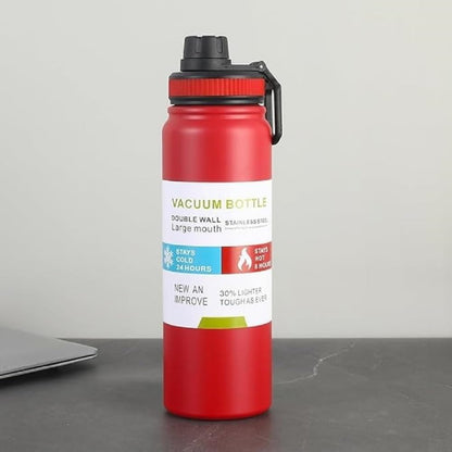 Insulated Stainless Steel Water Bottle Vacuum Flask Multicolor 800ml Leakproof