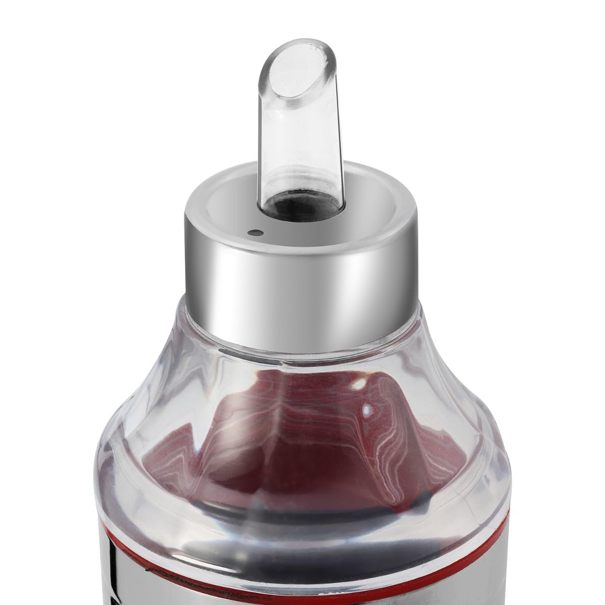 Stainless Steel Oil Dispenser Bottle Spill Proof Food Grade Silver 1000ml