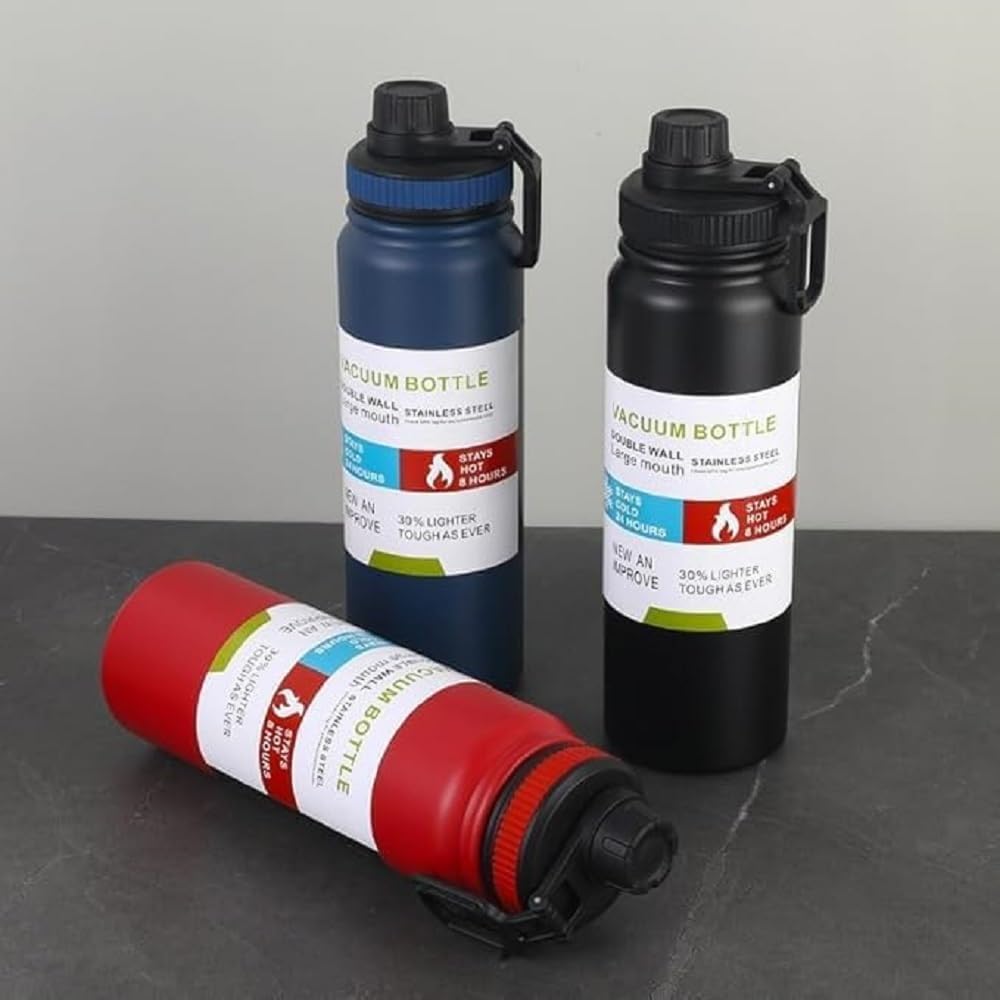 Insulated Stainless Steel Water Bottle Vacuum Flask Multicolor 800ml Leakproof