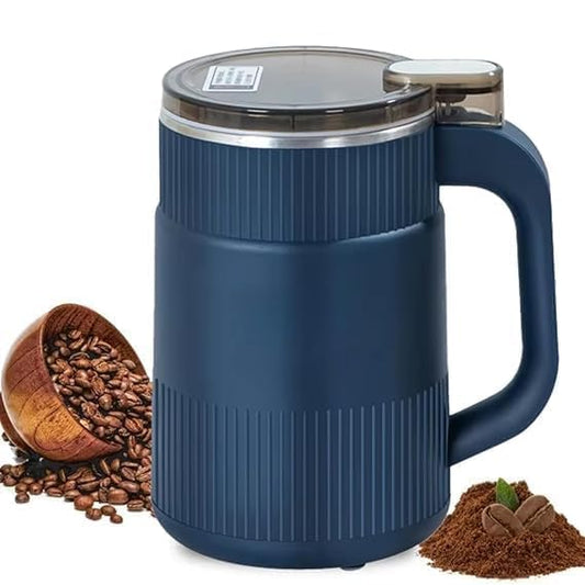 Portable Electric Grain Mill Grinder | Stainless Steel Coffee & Spice Grinder Machine | Multifunction Mini Grinder for Cereals, Herbs & Seasonings