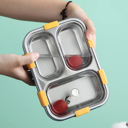 Vinzesta 750ml Stainless Steel Bento Lunch Box with Spoon & Chopsticks