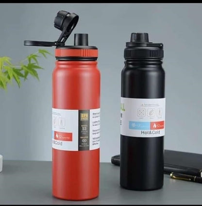 Insulated Stainless Steel Water Bottle Vacuum Flask Multicolor 800ml Leakproof