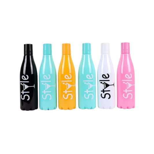 VINZESTA Multicolor Printed Plastic Water Bottle, 1 Litre, BPA Free, Airtight, for School, Gym, Office & Travel, Pack of 6 (Pack of 6)