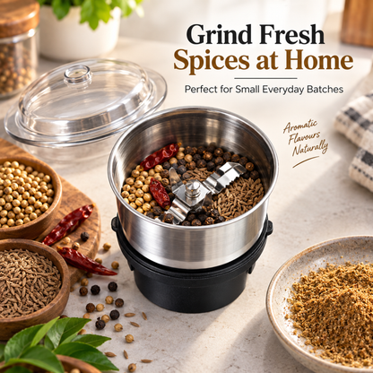 Stainless Steel Mixer Grinder Jar Combo 180ml & 250ml with Transparent Lids