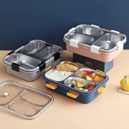 Vinzesta 750ml Stainless Steel Bento Lunch Box with Spoon & Chopsticks