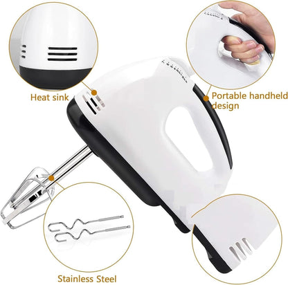 Vinzesta 260W Electric Hand Mixer 7 Speed Beater with 4 Attachments