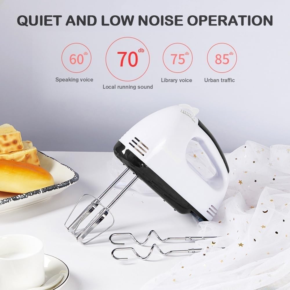 Vinzesta 260W Electric Hand Mixer 7 Speed Beater with 4 Attachments