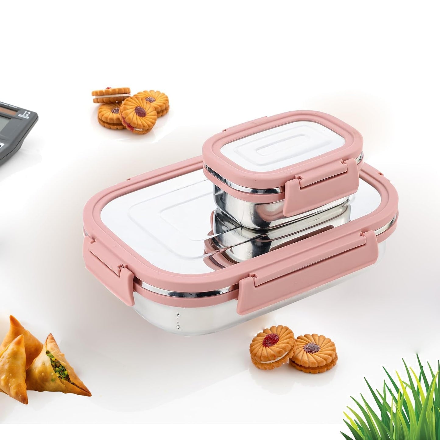 Stainless Steel Leak Proof Lunch Box Airtight with Inner Container