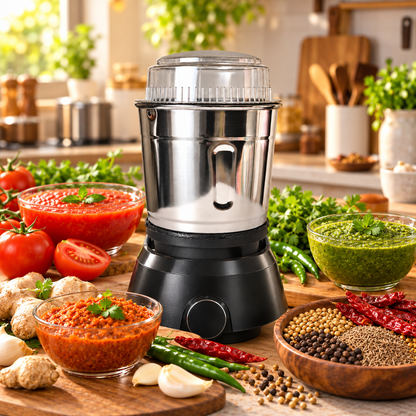Stainless Steel Mixer Grinder Jar 600ml with Transparent Lid for Kitchen Use