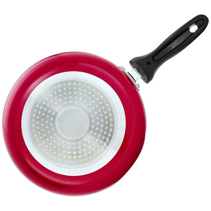 Vinzesta 22cm Non-Stick Fry Pan for Induction & Gas Stove Red Finish