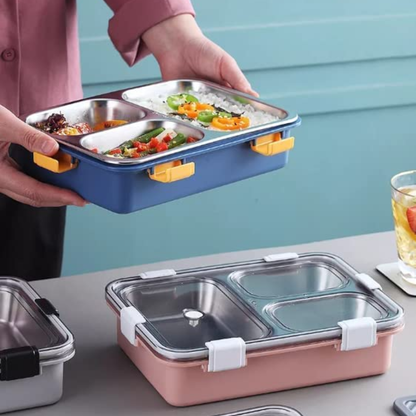 Vinzesta 750ml Stainless Steel Bento Lunch Box with Spoon & Chopsticks