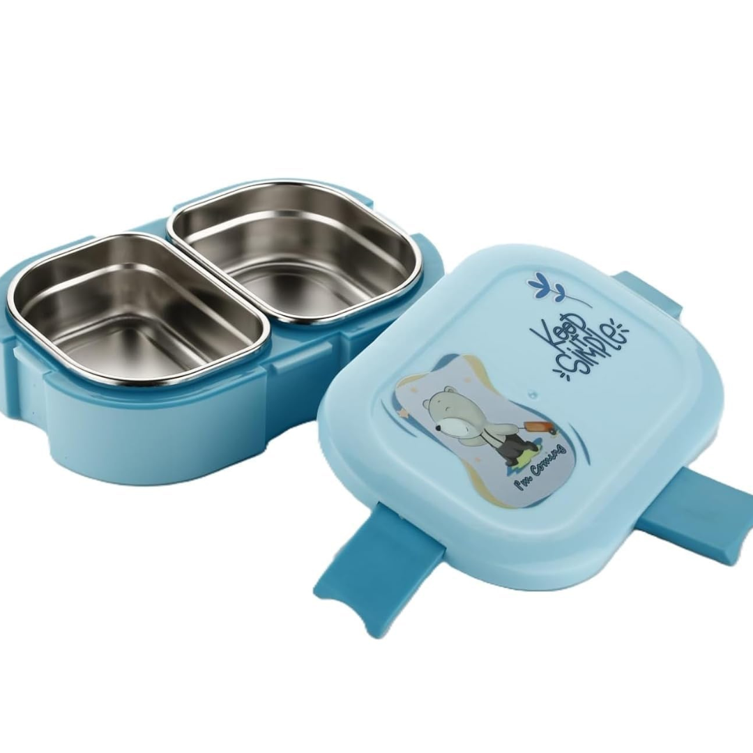 Vinzesta Kids Bento Lunch Box Stainless Steel Leak Proof School Tiffin Box